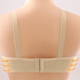thumbnail image 3 of Women's Maternity Nursing Bra Wirefree Seamless Breastfeeding Bra with One Hand Clip Full Coverage Pregnancy Bralette Nude 3XL, 3 of 6