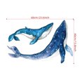 thumbnail image 4 of Jinsinto Autocollant Mural de Style Méditerranéen Sticker Mural Baleine, 4 of 5