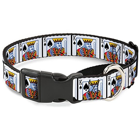 Buckle-Down MGC-W31104-L King Of Spades Martingale Dog Collar