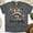 Dark Heather, variant on Feral and Spooky Raccoon Face T-Shirt | Cute Halloween Fall Animal Bow Tee, White, Size S
