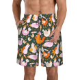thumbnail image 1 of Fotbe Roosters and Chicks Trajes de Baño Estampados para Hombre, Shorts de Verano de Secado Rápido, Ropa de Playa, Bañadores-XX-Large, 1 of 6