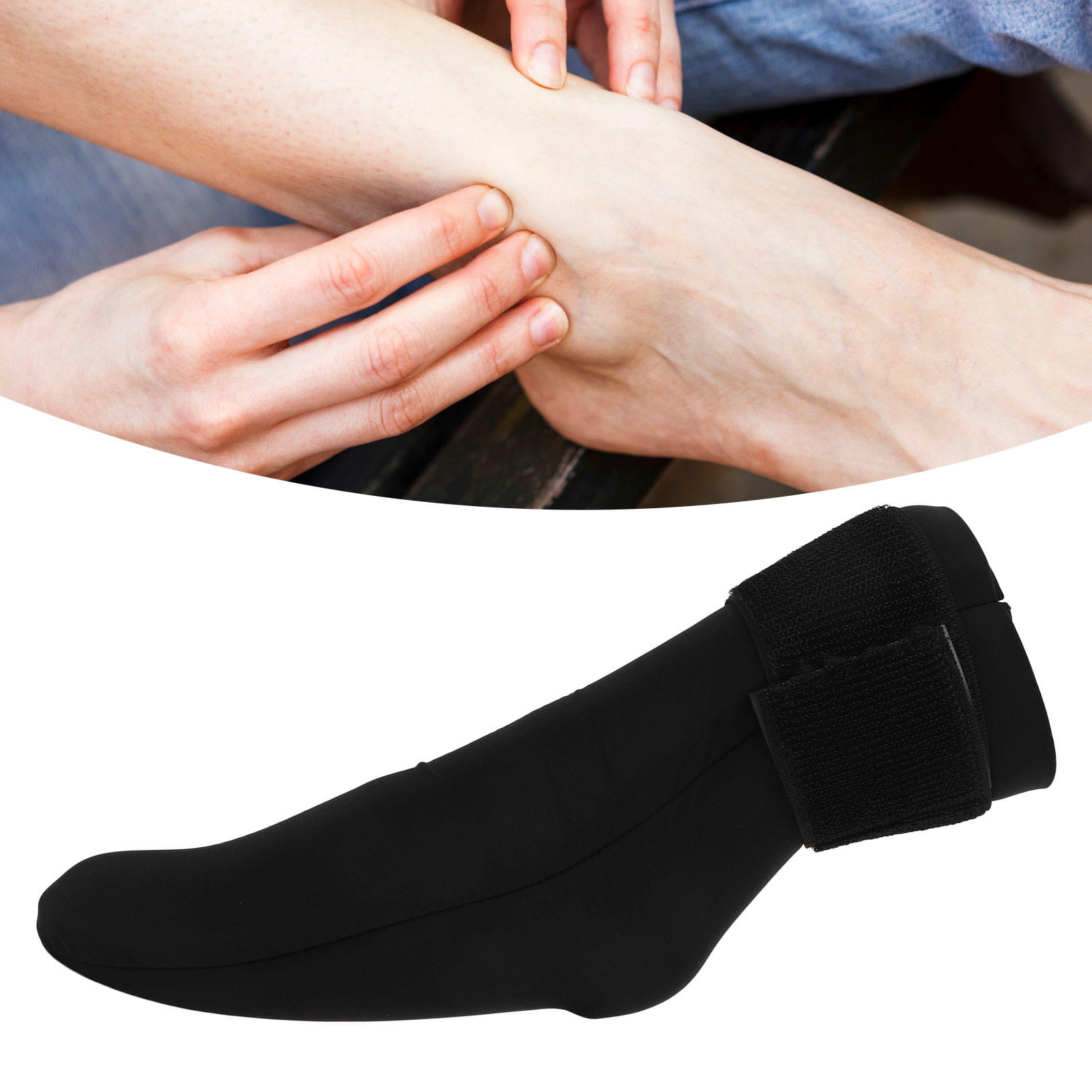 YAHHU 360° Gel Ice & Heat Sock for Foot & Ankle Relief – Reusable Cold/Hot Pack for Plantar Fasciitis, Achilles, Sprains