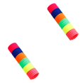 thumbnail image 4 of Guardurnaity 100 piezas de lazos para el cabello, adornos gruesos para toallas, coleta multicolor, elásticos, Bobbles, Scrunchies para niñas, coloridos 3 colorido 3 2piezas Guardurnaity CBP351482, 4 of 4