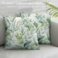 thumbnail image 3 of HENGT Spring Sage Green Leaf Pillow Covers, Eucalyptus Floral Watercolor Pillow Cushion Cases, Gray Seafoam Leaves Print Modern Throw Pillows Cover Decor Gifts for Bed Couch Sofa Living Room, 3 of 5