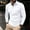 White, variant on Blczomt Mens Polo Collared Long Sleeve Green Polo Button Casual Pocket Big and Tall Men Clothes