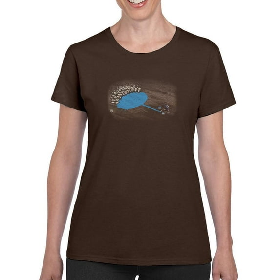 Drought Images T-Shirt Women -Ali Rastroo Designs, Female 5X-Large