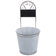 thumbnail image 3 of Vintage Flower Pot Plant Holder Balcony Shop Blackboard Design Plant Container, 3 of 8