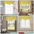 thumbnail image 6 of Tie Up Valances for Windows, Yellow Morocco Adjustable Valance Curtains Window Treatment for Living Room, Bohemia Nation Abstract Geometric Motifs Rod Pocket Kitchen Curtains & Drapes 60x18 Inch, 6 of 9