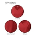 thumbnail image 2 of Dagacci Medical Uniform 4-Way Stretch Y-Neck Wrap Scrub Set, 2 of 3