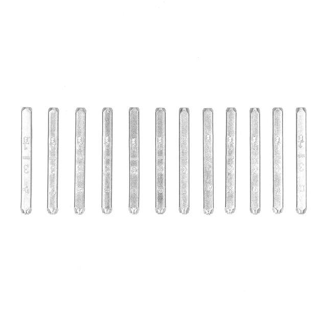 Amdohai Twelve Zodiac Sign Stamps Metal Seal Set Carbon Steel Stamps Embossing and Printing Tools