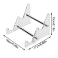 thumbnail image 3 of Keyboard Stand - 2 Tier Acrylic, Transparent, Removable, Display - for Mechanical Keyboards Office Study, 3 of 8