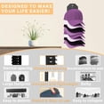 thumbnail image 3 of 2 Pack Hat Organizer for Baseball Caps,Hat Rack for Wall, Compact Hat Storage Display Holder,Hold Up to 16 Hats,Hat Hanger Strong Adhesive/Wall Drilled for Door,Bedroom,Closet, 3 of 6