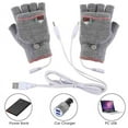 thumbnail image 5 of Women USB Heated Gloves,Winter Warm Automatic Constant Temperature Heating Gloves,Women Half Fingers Knitting Gloves, 5 of 7