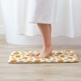 thumbnail image 5 of Bathroom Rugs Non Slip Washable - Cute Sweet Orange Kitchen Mats for Floor, Area Rugs for Entryway Rugs Indoor, Laundry Bathroom Room Door Rug with Rubber Backing 20x31.5in, 5 of 8