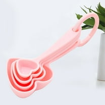 WHAMVOX  3 Sets/12pcs Heart Measuring Spoon Spoons Cute Tableware Milk Baby Bride