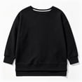 thumbnail image 3 of ShomPort Sweatshirt for Women Crew Neck Oversized Long Sleeve Pullover Tops Casual Side Slits Trendy Sweatshirt, 3 of 7