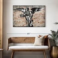 thumbnail image 3 of Elephant Stock Bulletproof Angel With Skull Wall Art - Horizontal Canvas Wall Art - Living Room Wall Decor - People Canvas - Beige And Gray Decor - 45" x 30", 3 of 8