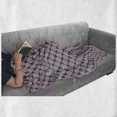 thumbnail image 5 of Damask Soft Flannel Fleece Blanket, Pastel Blossoming Victorian Bouquets Floral Vintage Feminine Classic, Cozy Plush for Indoor and Outdoor Use, 70" x 90", Dark Indigo and Pale Rose, by Ambesonne, 5 of 5