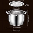 thumbnail image 3 of Harlik Stainless Steel Oil Container with Removable Strainer And Lid, Kitchen Filter Pot for Storing And Filtering Cooking Oil, Drippings, Lard, Ghee, And Broth, 3 of 6