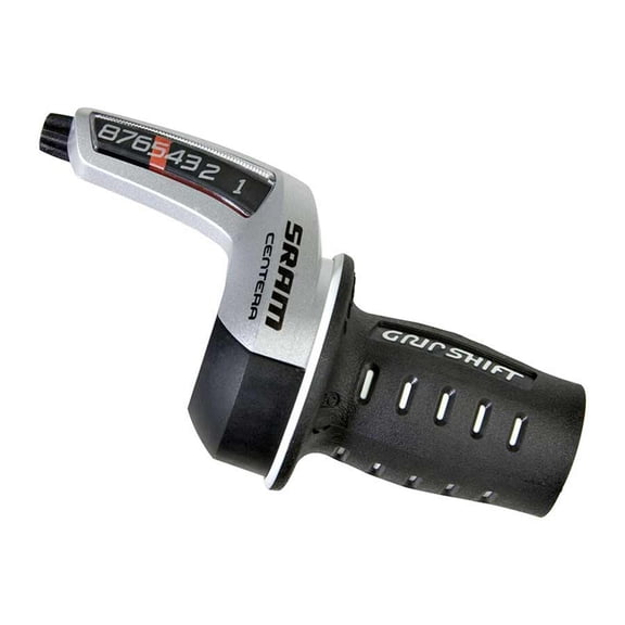 SRAM Centera Twist 8sp Rear Shifter, 2:1, Silver/Black