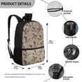 thumbnail image 5 of Binienty Camo Duck Print Kids School Backpack 17 Inch Spacious Bookbag for Children Girls 4th Grade Customizable Strap Length School Bag with Front Pocket for Daily Travel Use, 5 of 6