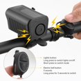 thumbnail image 4 of Bicycle Light With Horn USB Rechargeable LED MTB Cycling Taillight Outdoor Night Riding Headlight Bike Accessories, 4 of 8