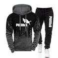 thumbnail image 2 of Sudadera con capucha y pantalones deportivos negros para hombre, conjunto deportivo informal diario de alta calidad para hombre, conjuntos de otoño 2023, oferta nueva, 2 of 3
