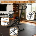 thumbnail image 2 of Squat Machine for Home, Assist Trainer for Glutes Workout Foldable with Resistance Bands, for Botty Glutes Butt Thighs, Ab Back/Leg Press Hip Thrust for Home Gym Fitness-Black, 2 of 11