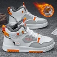 thumbnail image 3 of Zapatillas de deporte informales para hombre, botas de nieve cálidas de lana para invierno, zapatos antideslizantes de fondo alto y grueso para correr, calzado para deportes al aire libre, 2024, 3 of 5