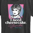 thumbnail image 3 of Golden Girls - I Need Cheesecake - Women's Short Sleeve Graphic T-Shirt, 3 of 5