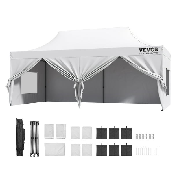 BENTISM 10x20 FT Pop up Canopy with Removable Sidewalls, Outdoor