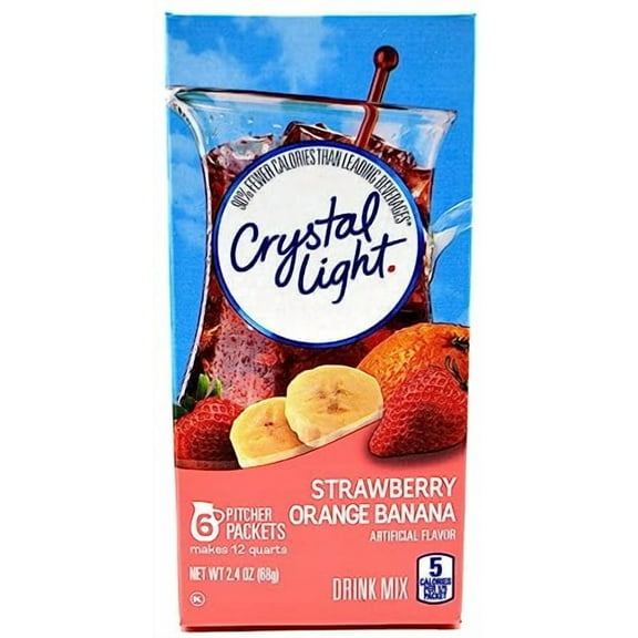 Crystal Light Drink Mix Stawberry Orange Banana (Pack of 13)