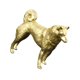 thumbnail image 5 of Estatua perro latón, adorno escritorio, decoración artesanal para escritorio, escultura perro, figura animal para estanterías libros B, 5 of 8