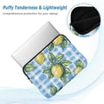 thumbnail image 2 of FORMRS 13-13.3 inch Laptop Sleeve Case Soft Carrying Quilted Computer Bag Cover, Cartoon Plaid Lemon, 2 of 7