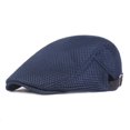 thumbnail image 3 of Minzimin Men Women's Beret Hat, Summer Mesh Breathable Newsboy Cap Adjustable Cabbie Hat with Buckle, 3 of 8