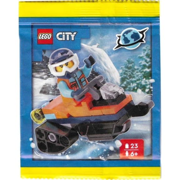 LEGO City: Arctic Explorer Minifigure with Snowmobile - Ages 6