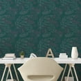 thumbnail image 2 of Ambesonne Nature Peel & Stick Wallpaper for Home, Botanical Vibes Viburnum Art, 13"x72", Dark Teal Pale Rose Pink, 2 of 5