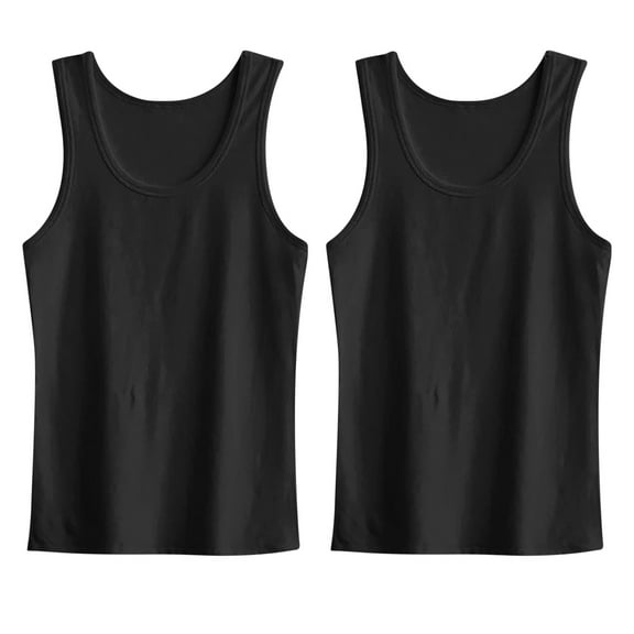 Men's Summer Tank Top Sleeveless Shirt - Casual Round Neck Loose Fit for Comfort and Style in Warm Weather Mens T-Shirts Black 6 Pack Sleeve Less Xl Printed