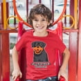 thumbnail image 3 of Tee Hunt Life is Better With My Rottweiler Youth T-Shirt Rottie Pet Dog Lover Kids, Red, Small, 3 of 5