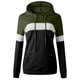 thumbnail image 4 of Puntoco Mujer Casual Pacthwork Manga Larga Sudaderas Cordón Pullover Capucha tops Blusa Puntoco Puntoco-681, 4 of 5