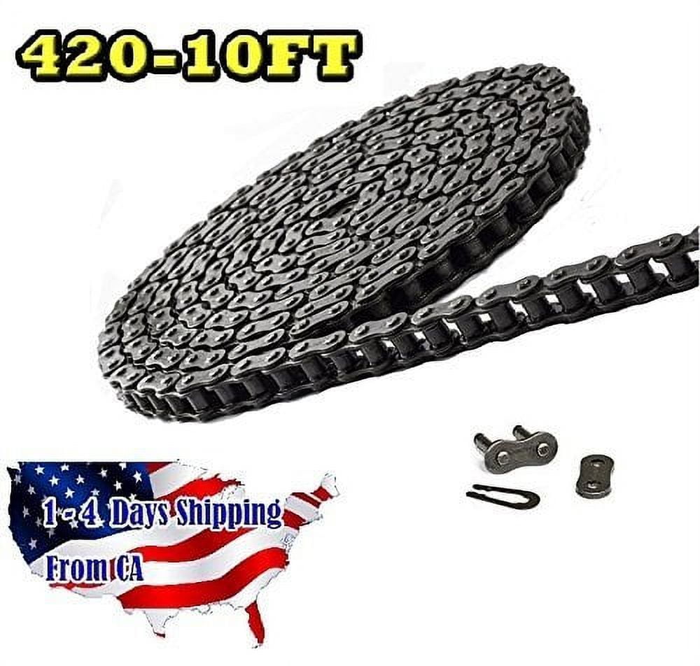 Gold MX Series Gold CZ Chain 420-120 Non O-Ring Chain 120 Link