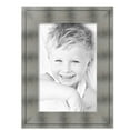 thumbnail image 2 of ArtToFrames 14" x 21" Platinum Ridge Brushed Slvr Picture Frame, 14x21 inch Silver Wood Poster Frame (WOM-5249),  Pack, 2 of 6