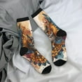 thumbnail image 5 of Cauagu Colorful Owl Tattoo Art Print Crew Socks for Women and Men,Adult Athletic Running Socks 1-Pair Sports Socks Work Gear Socks with Moisture Wicking, 5 of 6