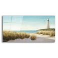 thumbnail image 1 of Epic Art 'Lighthouse by the Sea' by James Wiens, Acrylic Glass Wall Art, 24"x12", 1 of 8