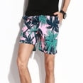 thumbnail image 4 of Pantalones cortos casuales para hombre, transpirables, de secado rápido, para deportes de fitness, de verano 2024, pantalones cortos holgados con estampado de moda para playa hawaiana para hombre, 4 of 5