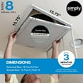 thumbnail image 2 of Simply Filters 15.75x15.75x1 MERV 8, MPR 600, AC Furnace HVAC Air Filter (4 Pack), 2 of 8