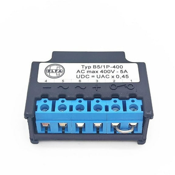 B5 1P-400 Motor Brake Rectifier - 400V 5A Stable & Durable Rectifier Power Supply for Industrial Motor Braking Systems, Reliable Performance for Motor Brake Control Applications