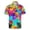 Multicolour, variant on Polo Shirts for Men Full Colorful Print Summer Short Sleeve Casual Breathable Comfortable Multicolour Shirt Multicolour L