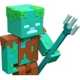 thumbnail image 5 of Minecraft Drowned Buildable Figure, 3.25-inch Tall with Accessory, 5 of 5