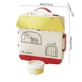 thumbnail image 3 of Amzcrzy Pla Stic Fo Od Container Children's Plastic Bento Box Lunch Box with Microwave Function Dedicated Fruit Preservation Box Food Grade Household Student Lunch Box Food Storage, 3 of 6